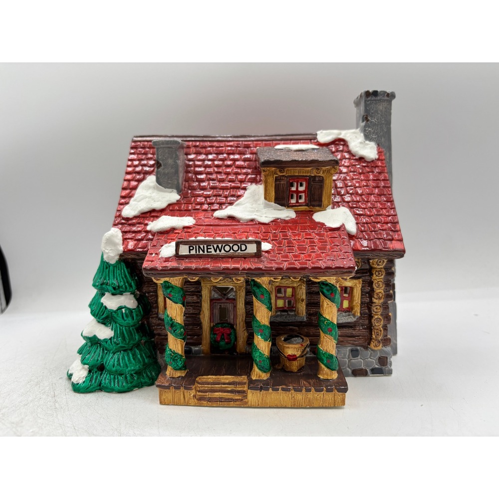 Dept 56 1989 Vintage Original Snow Village Pinewood Log Cabin 5150-0 Retired